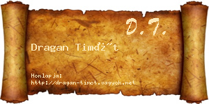 Dragan Timót névjegykártya